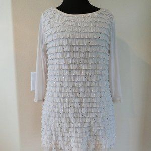 Cocomo Layered Beige Top- Size M